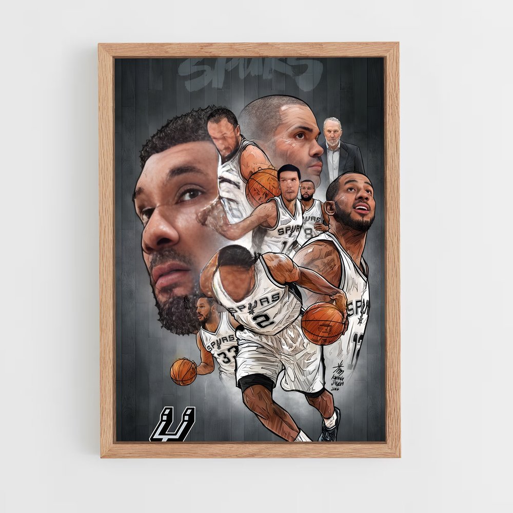Poster San antonio – affiche Basketball (vue 4)